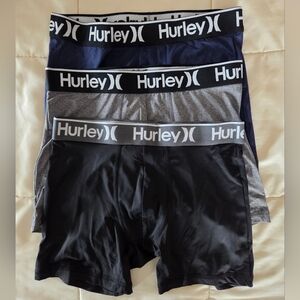 Hurley Regrind Men's Boxer Briefs - Navy, Gray, and Black - Small
